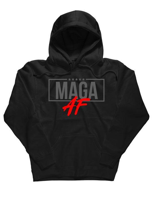 MAGA AF Hoodie (Black/Gray/Red)